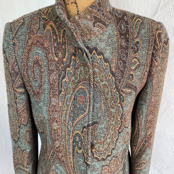 Carlisle Wool and Silk Vintage Coat - Picture 2 of 10